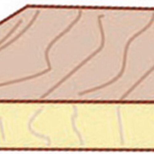 Plinthe à angle arrondi – pin des Landes sans nœud – 9x67x2000 mm